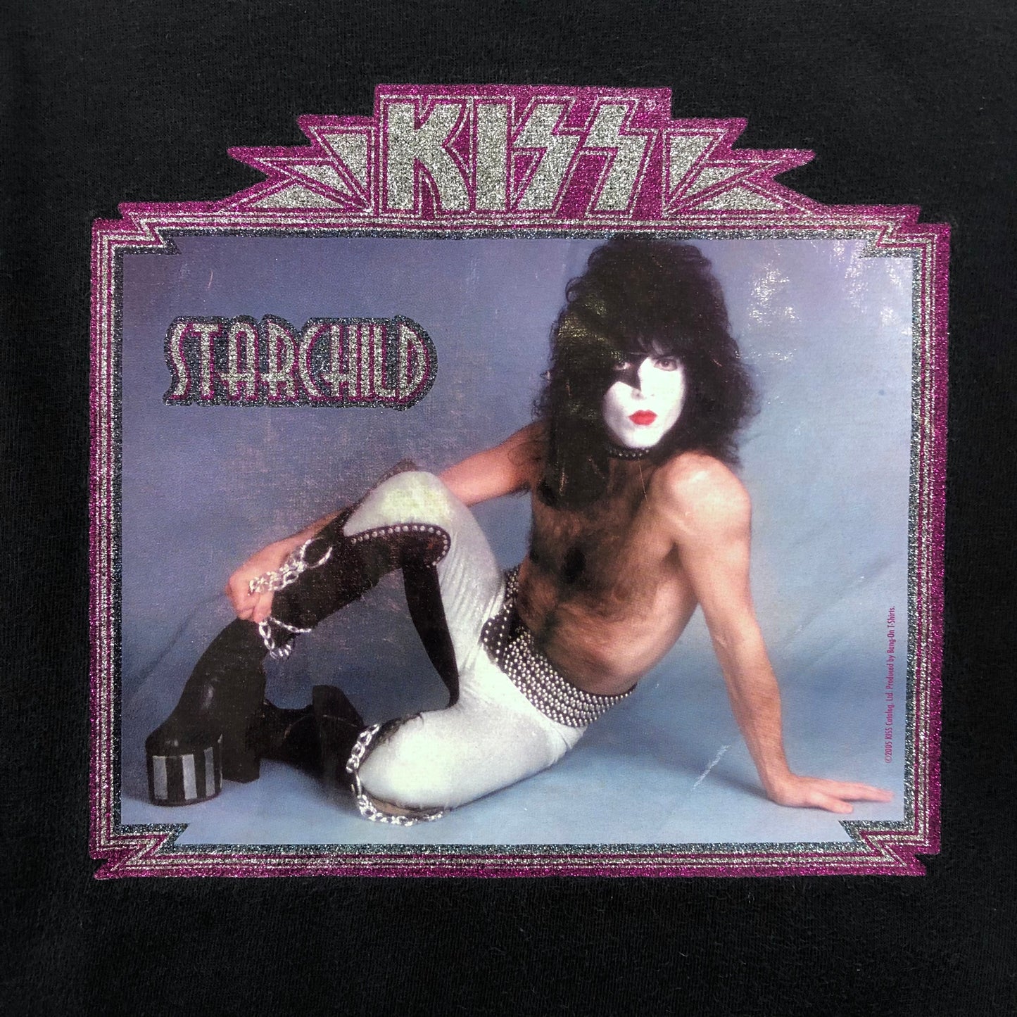 Vintage Kiss Starchild Raglan T Shirt L