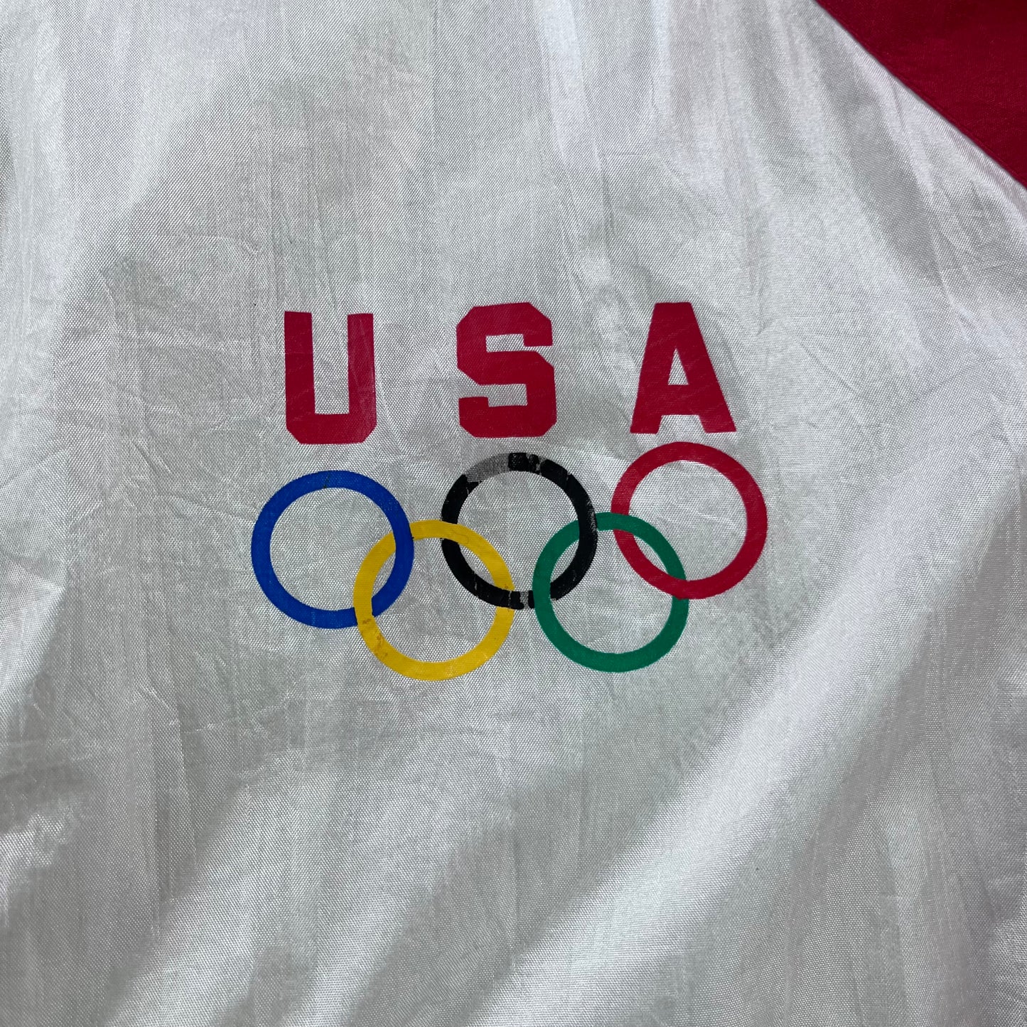 Vintage 90s USA Olympic Team Windbreaker Zip Jacket XXL
