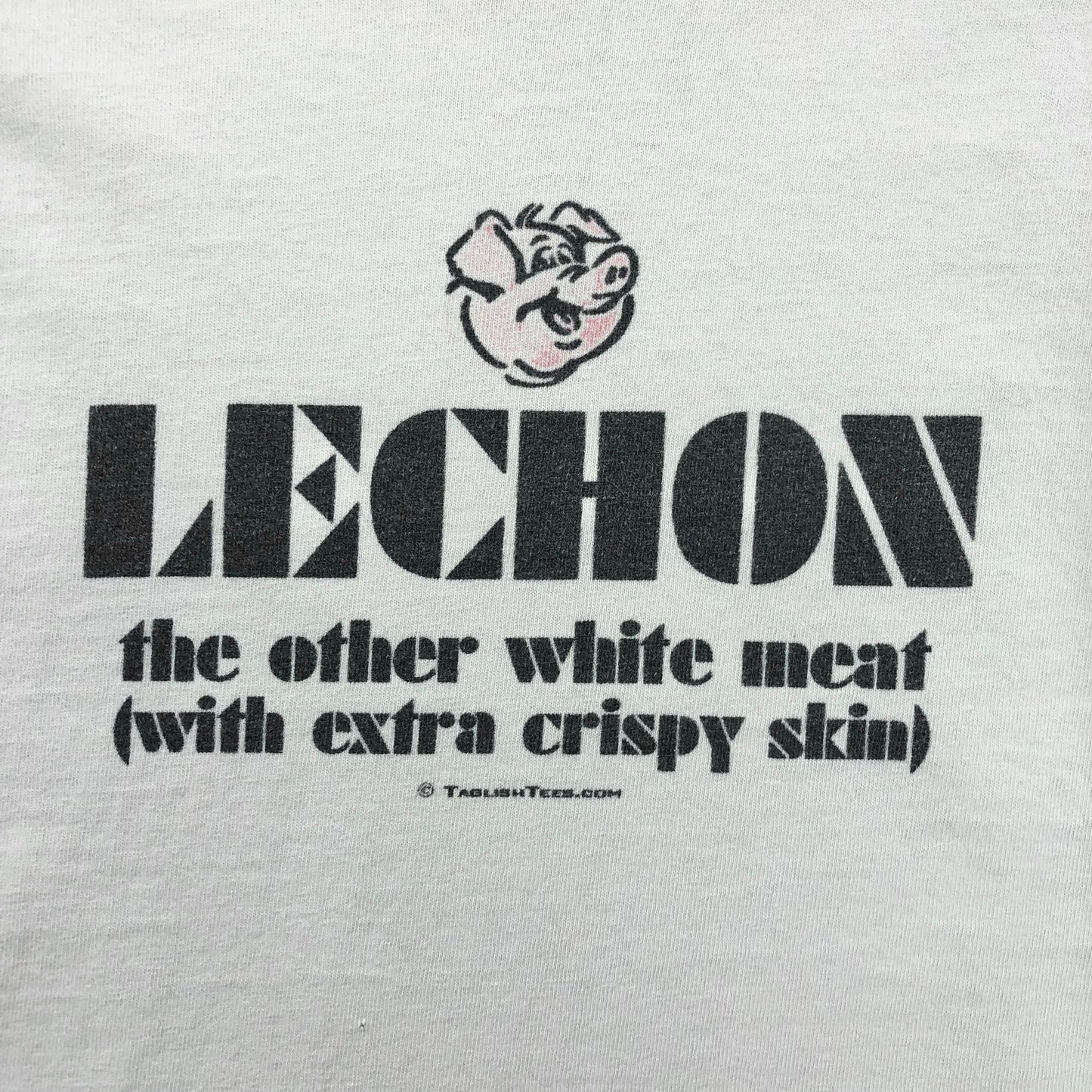 Vintage Lechon The Other White Meat Raglan T Shirt L
