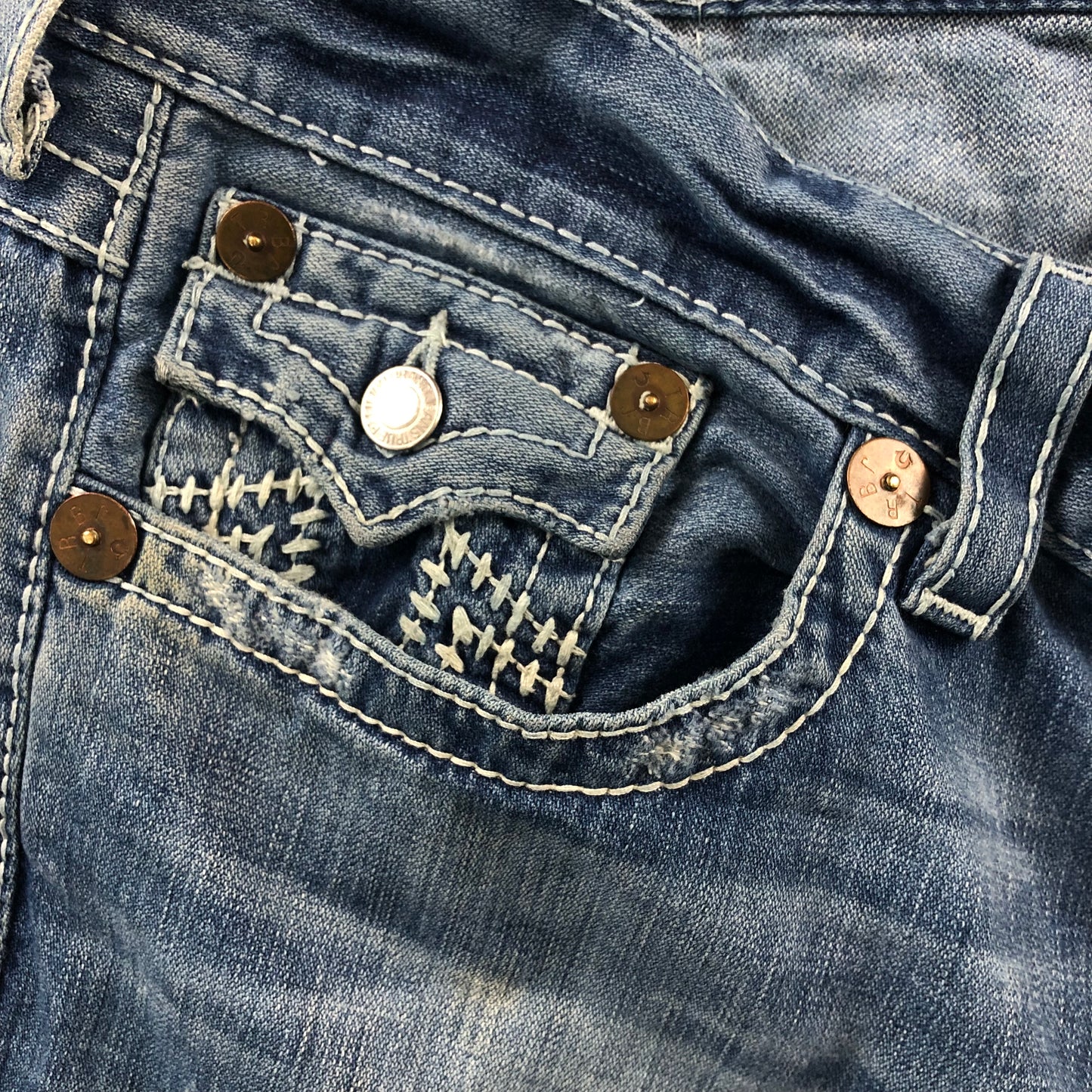 True Religion USA Billy Big T Flared Jean 38