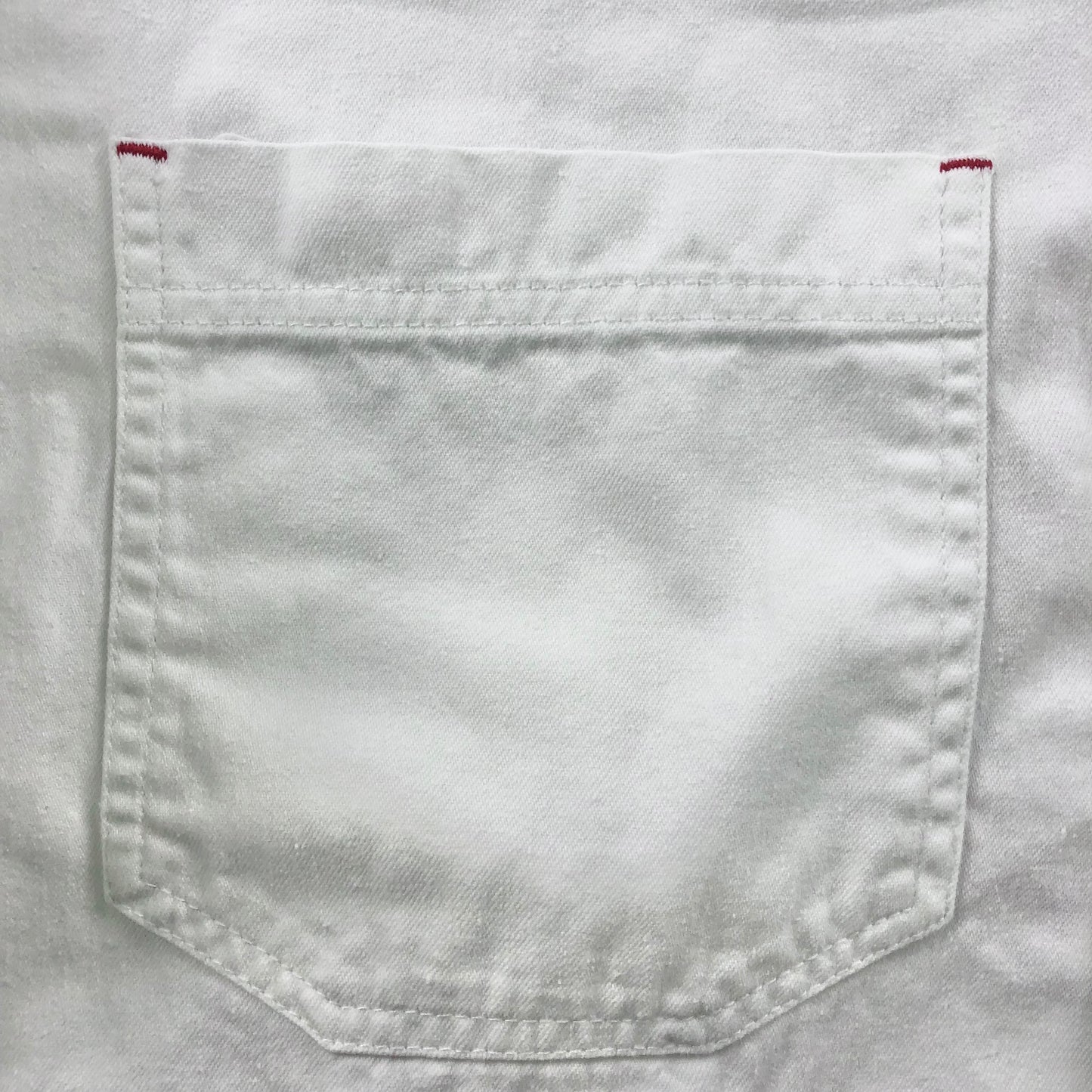 Vintage 90s Levis Embroided Mickey D´s Something For All Ages Denim Button Shirt S