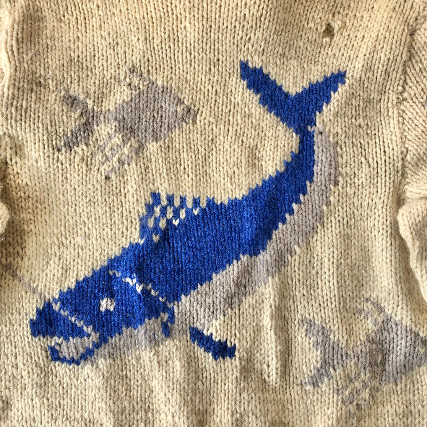 Vintage 60s Salmon Cowichan Wool Zip Sweater XL