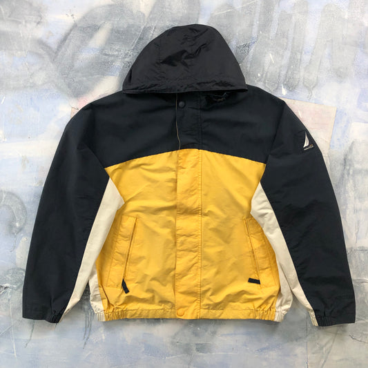 Vintage Nautica Challenge Hooded Zip Jacket L