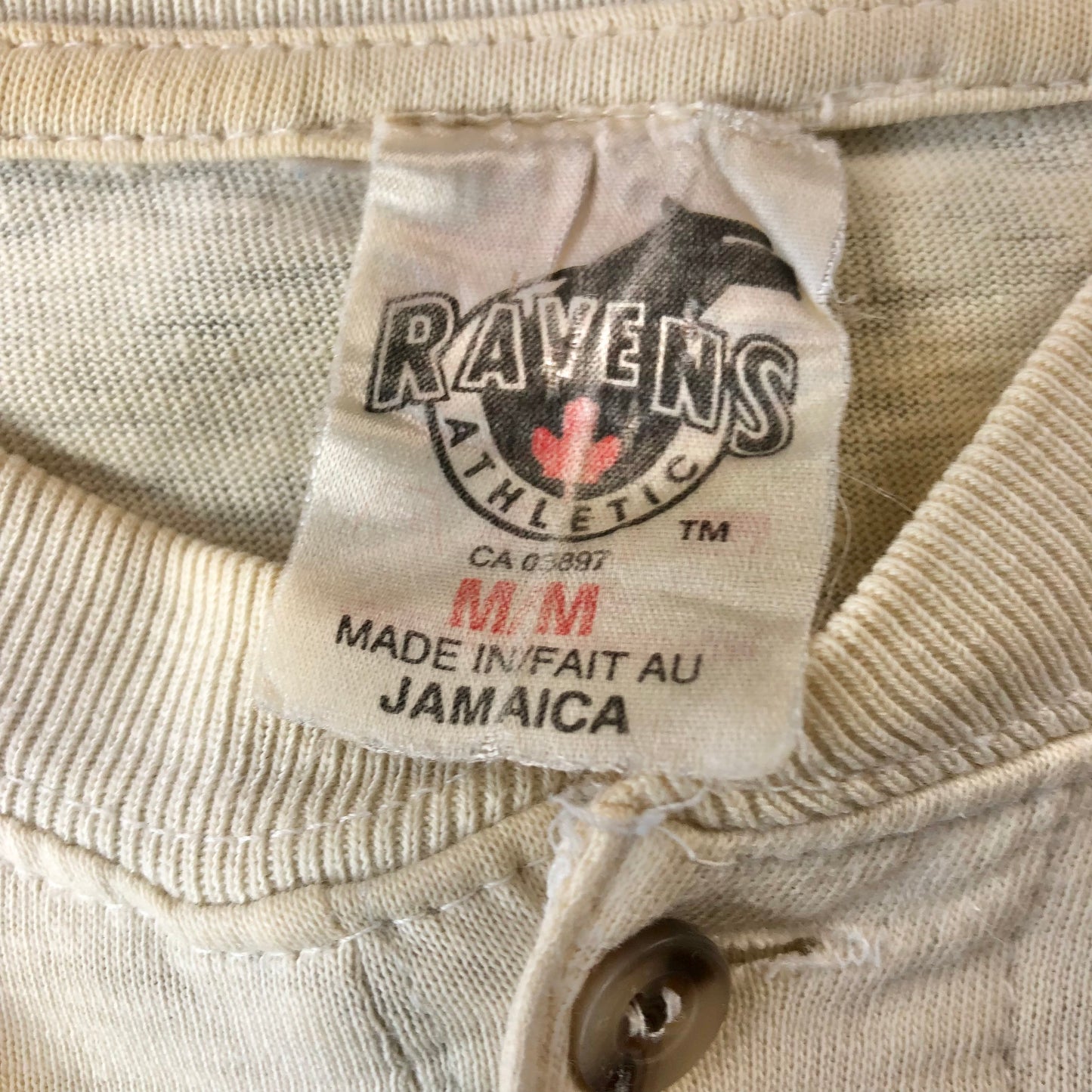 Vintage Georgetown Hoyas Henley Long Sleeve T Shirt M