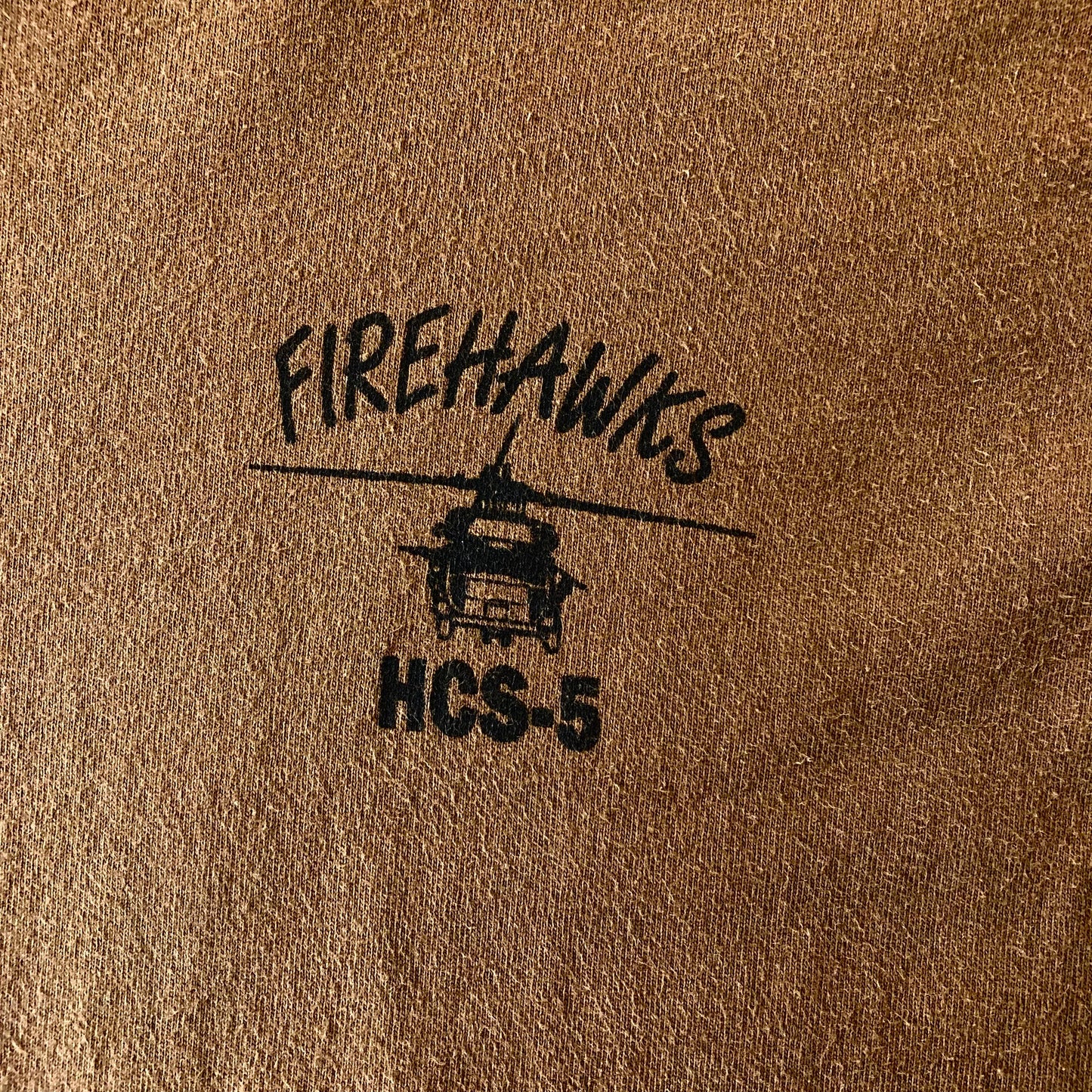 Vintage USA Navy Firehawks HCS-5 T Shirt L