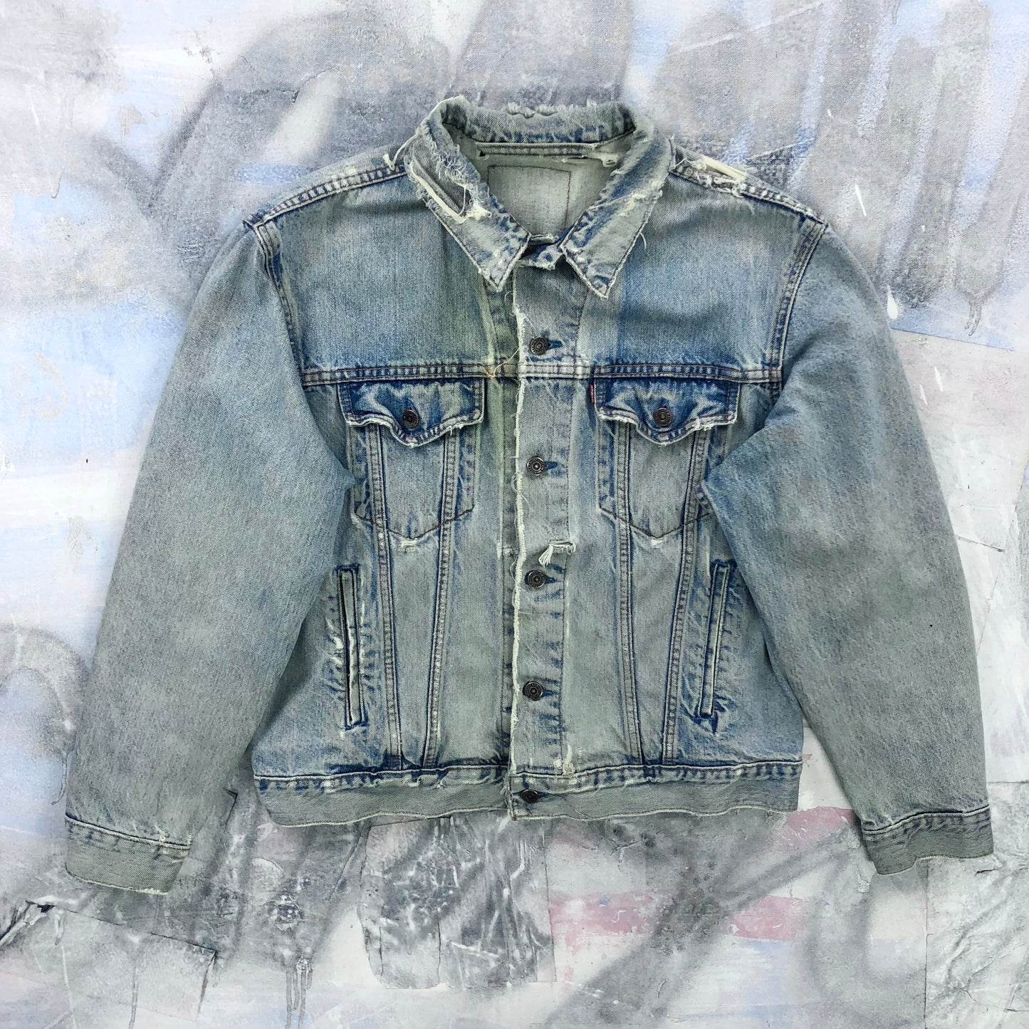 Vintage Levis Denim Button Jacket L