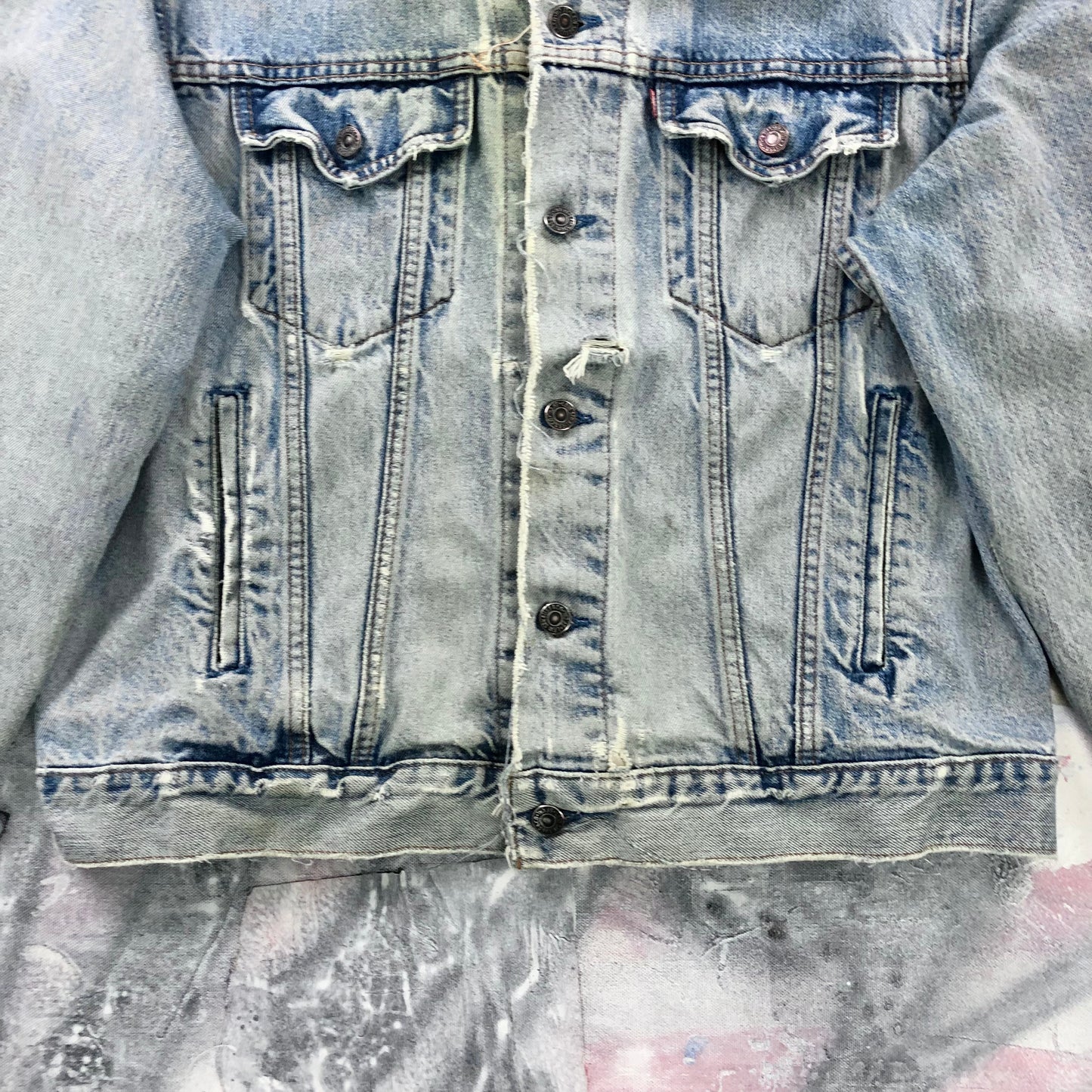 Vintage Levis Denim Button Jacket L
