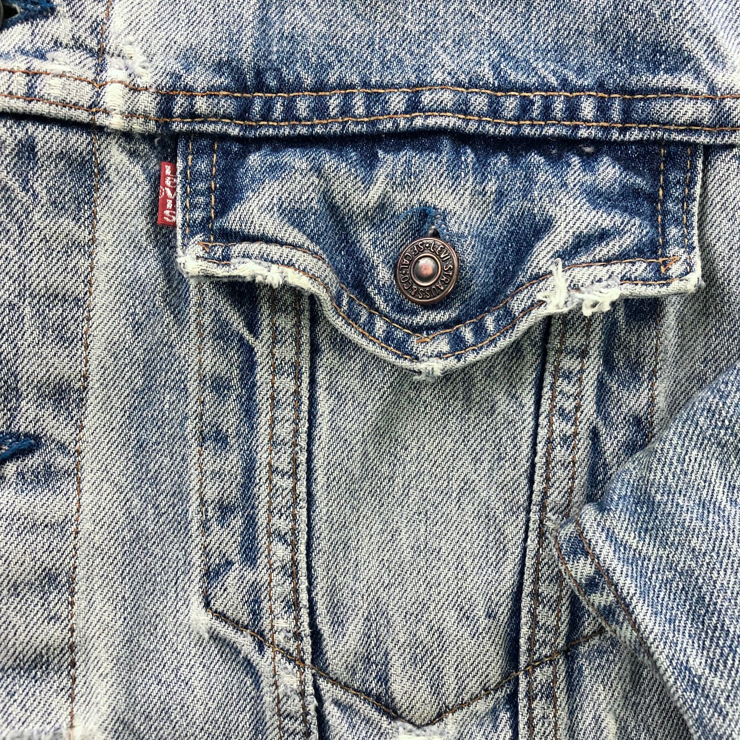 Vintage Levis Denim Button Jacket L