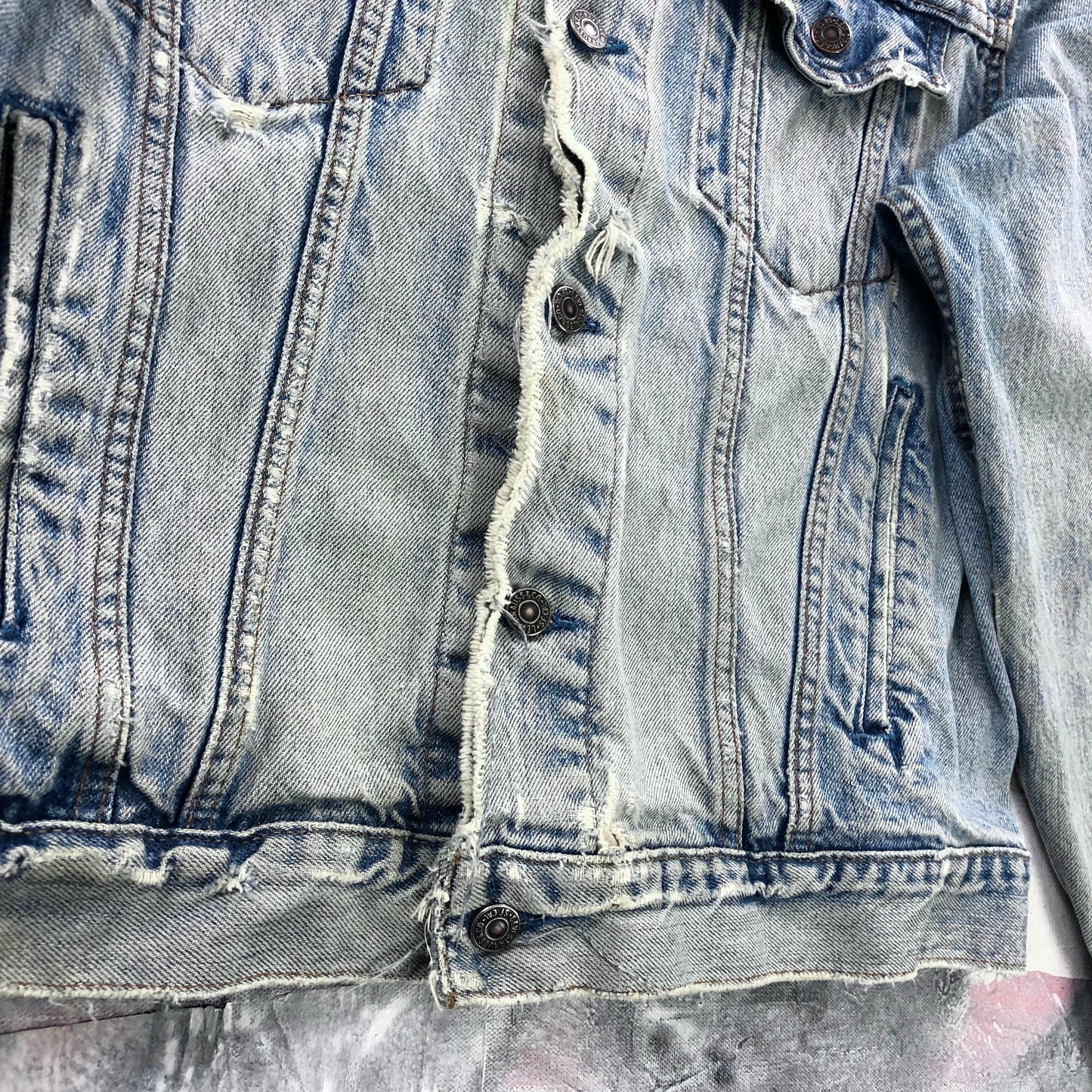 Vintage Levis Denim Button Jacket L