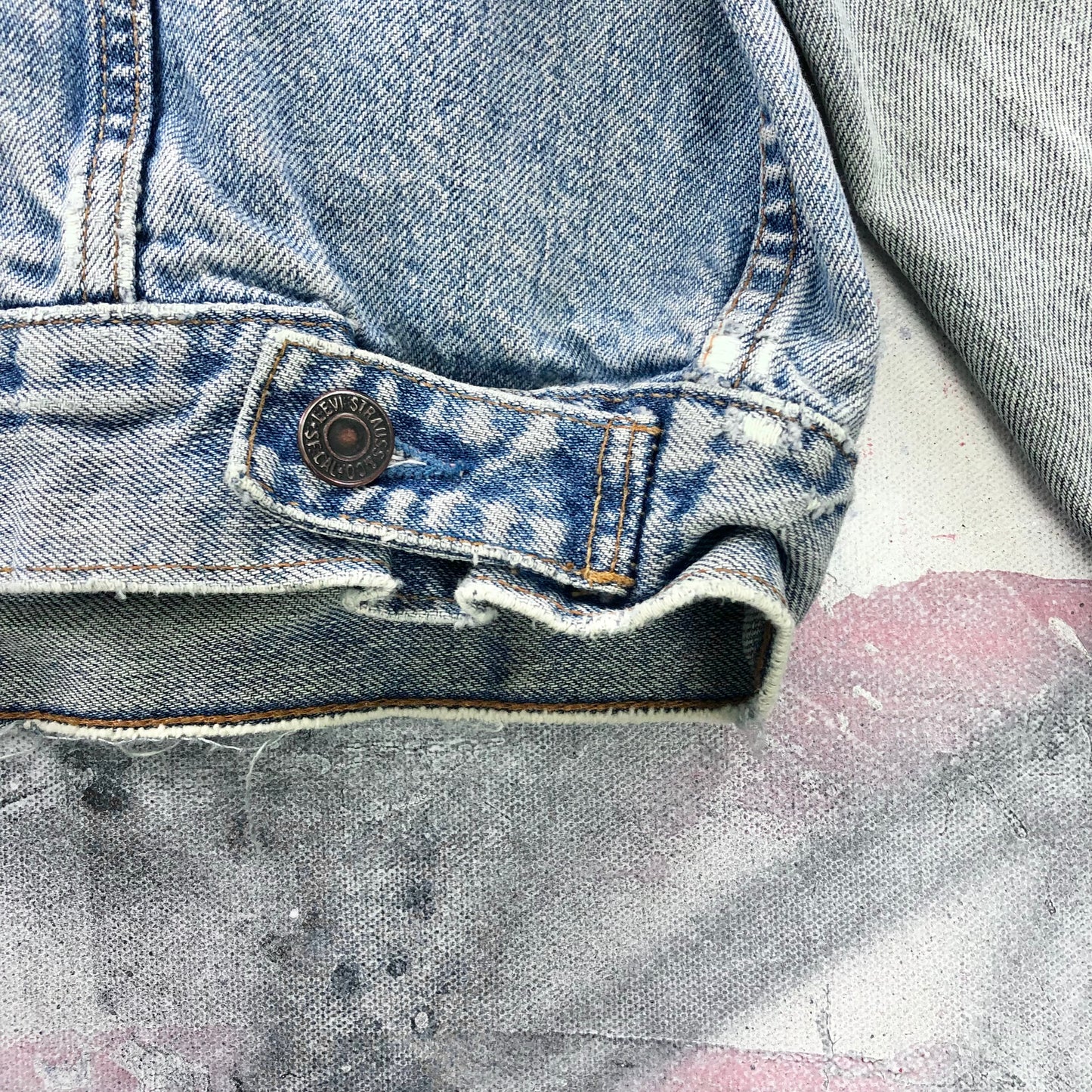 Vintage Levis Denim Button Jacket L