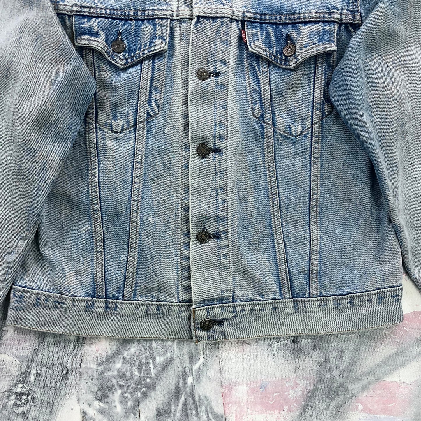 Vintage Levis Denim Button Jacket M