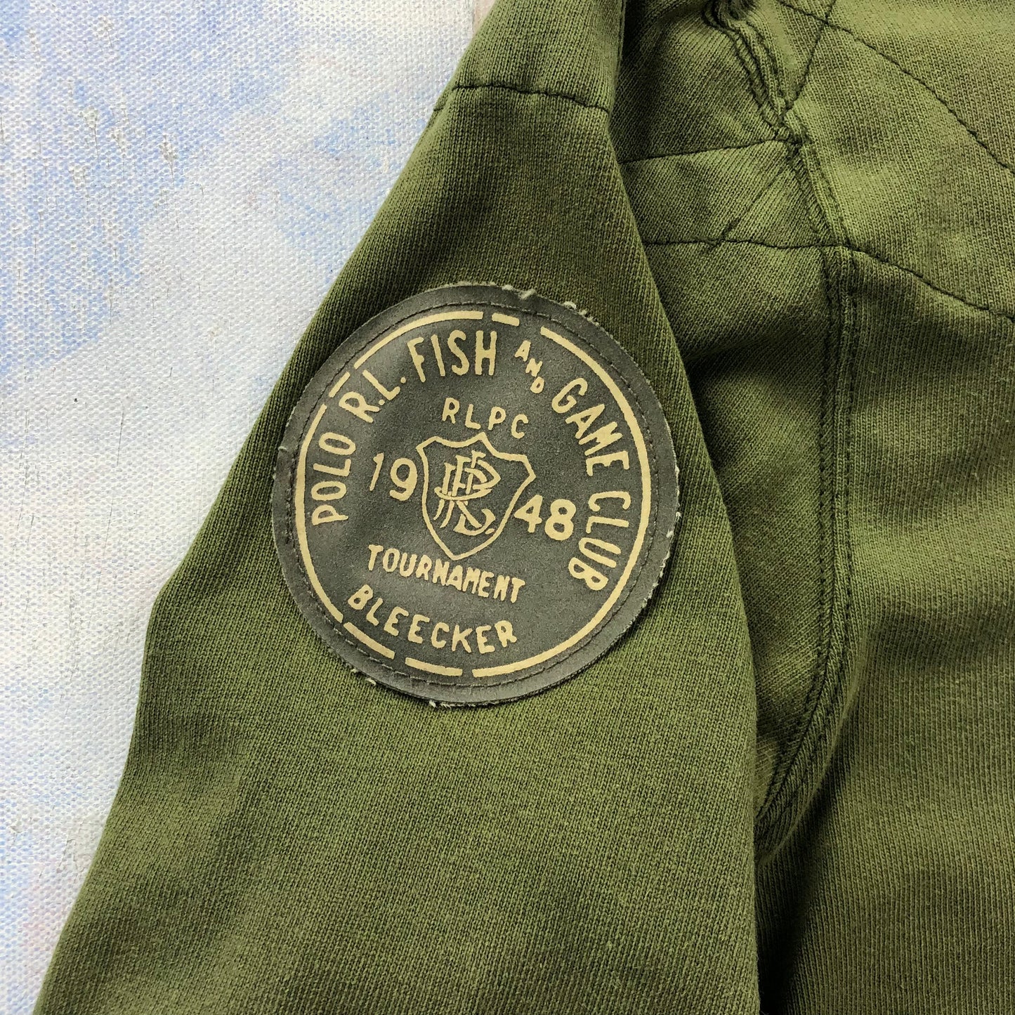 Vintage Polo Ralph Lauren Fish & Game Club Rugby Long Sleeve Hooded Polo M