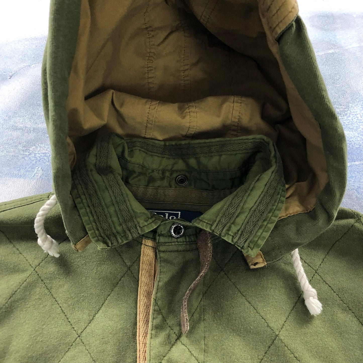 Vintage Polo Ralph Lauren Fish & Game Club Rugby Long Sleeve Hooded Polo M