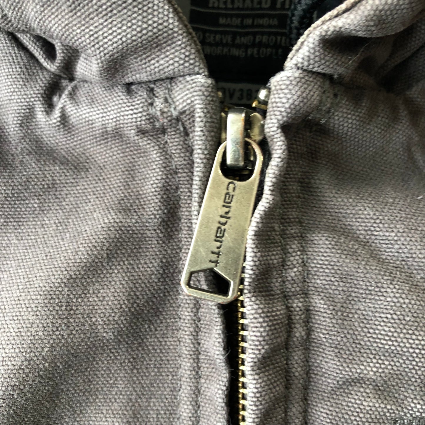 Carhartt Relaxed Fit Duck Washed Fleece Lined Hooded Zip Vest XL