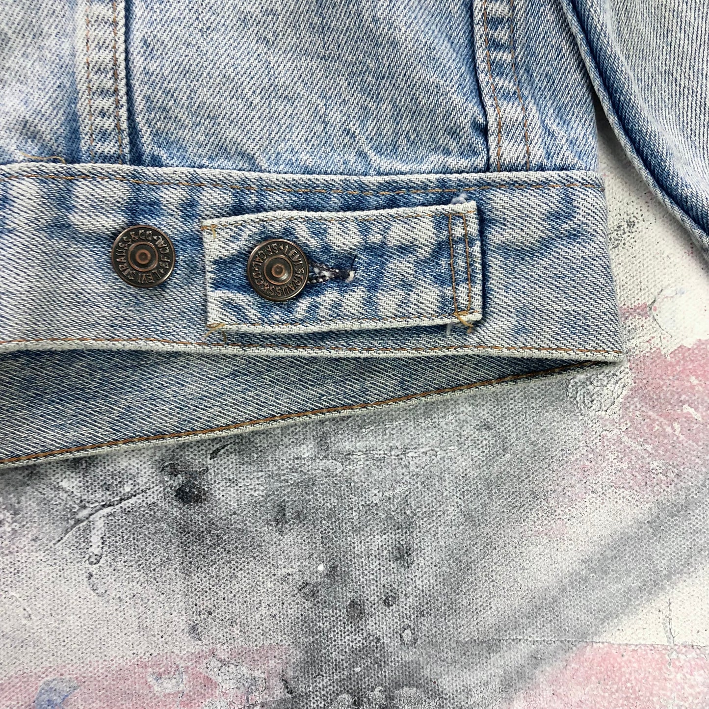 Vintage Levis Denim Button Jacket M