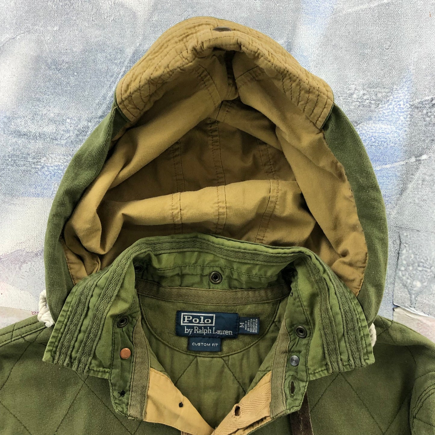 Vintage Polo Ralph Lauren Fish & Game Club Rugby Long Sleeve Hooded Polo M