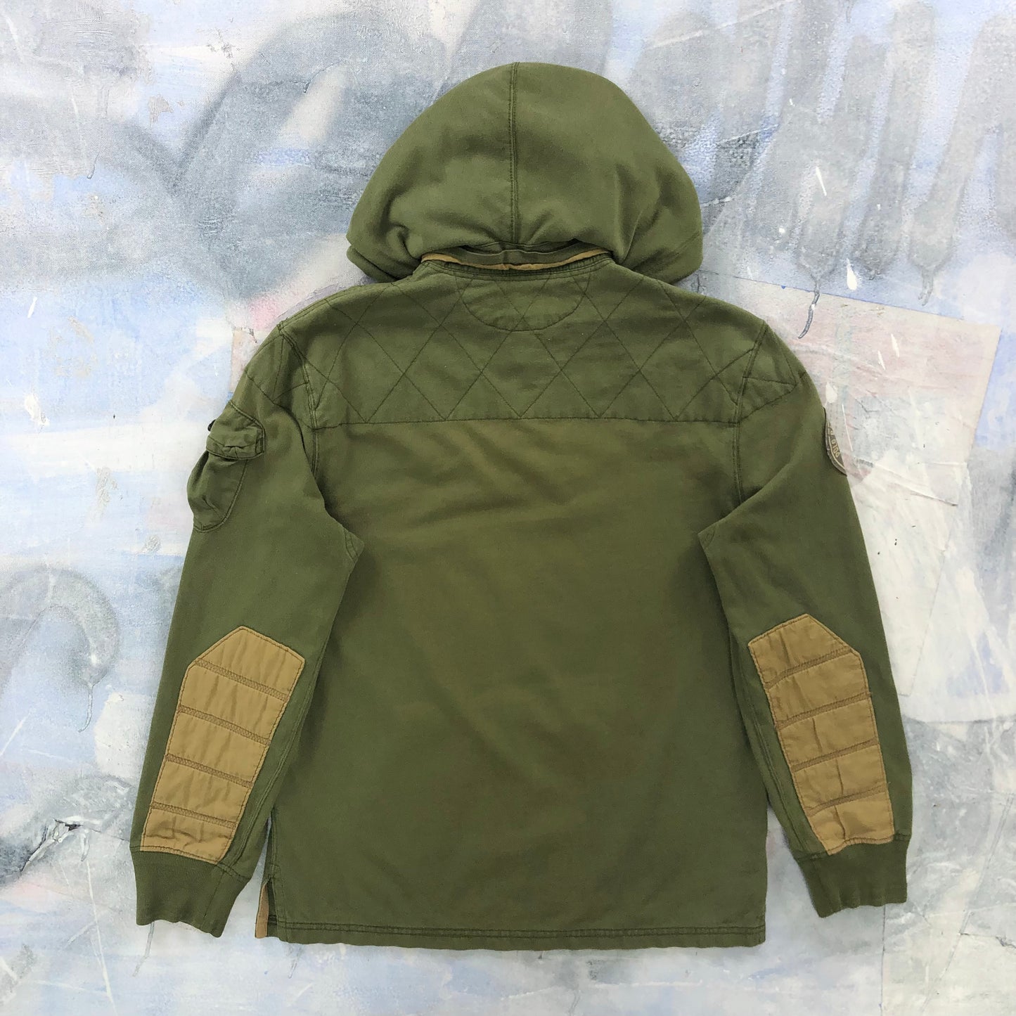 Vintage Polo Ralph Lauren Fish & Game Club Rugby Long Sleeve Hooded Polo M