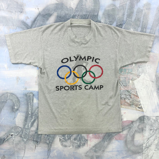 Vintage 90s Olympics Sports Camp Single Stitch T Shirt L