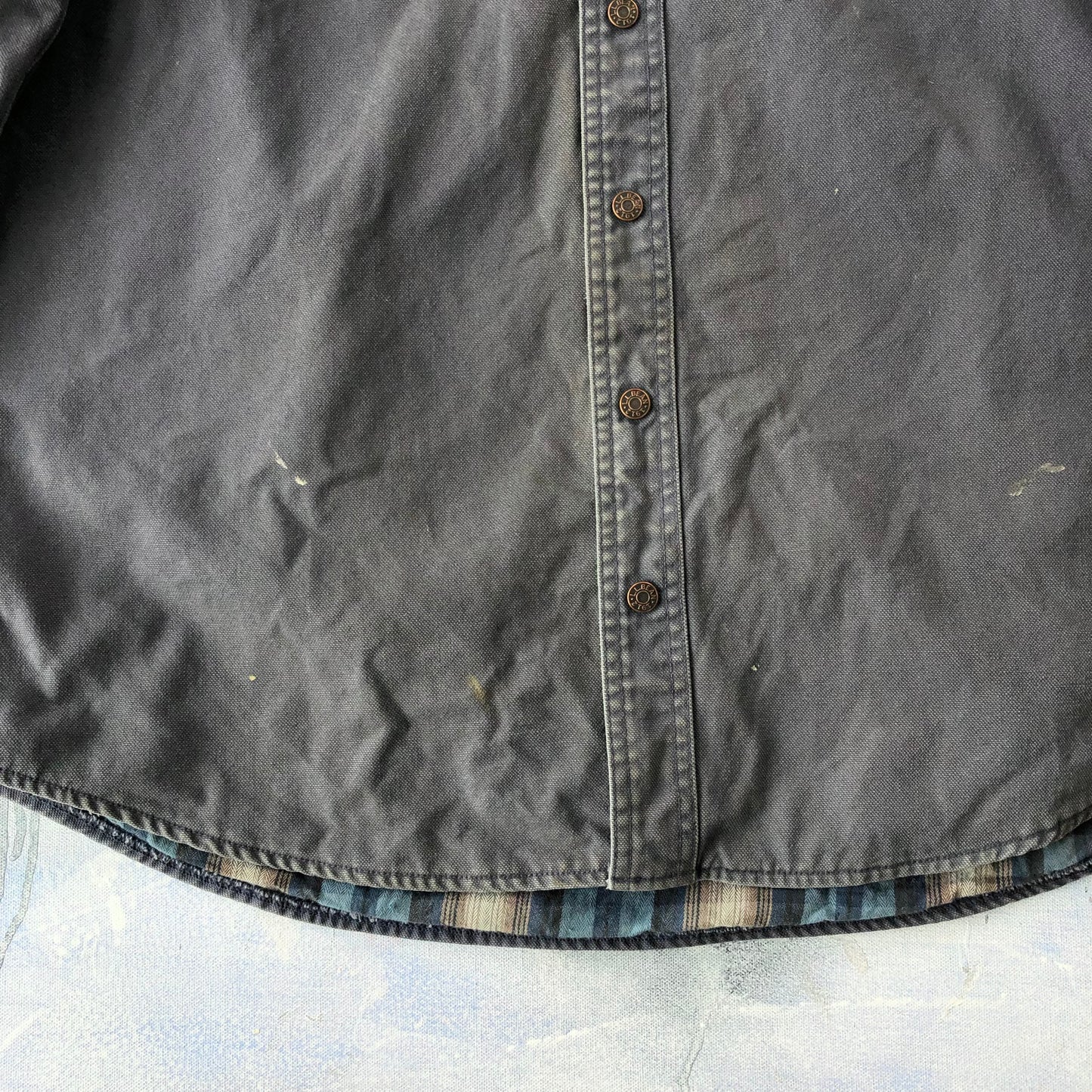 Vintage L.L Bean Workwear Heavyweight Plaid Lined Button Shirt L