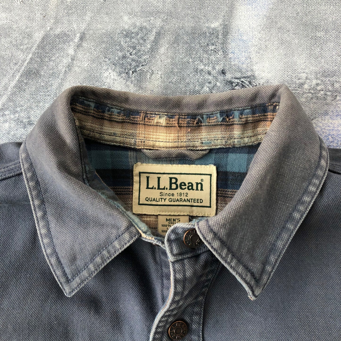 Vintage L.L Bean Workwear Heavyweight Plaid Lined Button Shirt L