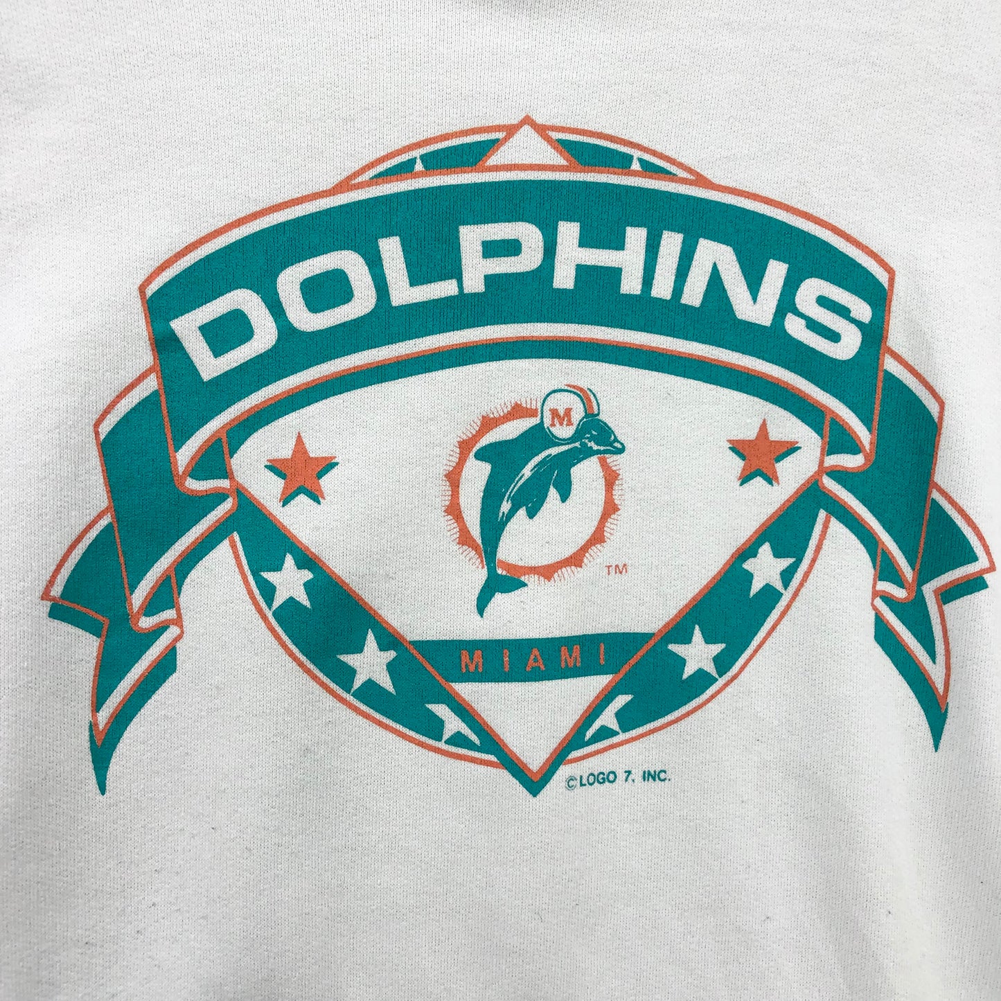 Vintage 90s USA NFL Miami Dolphins Crewneck Sweatshirt XL