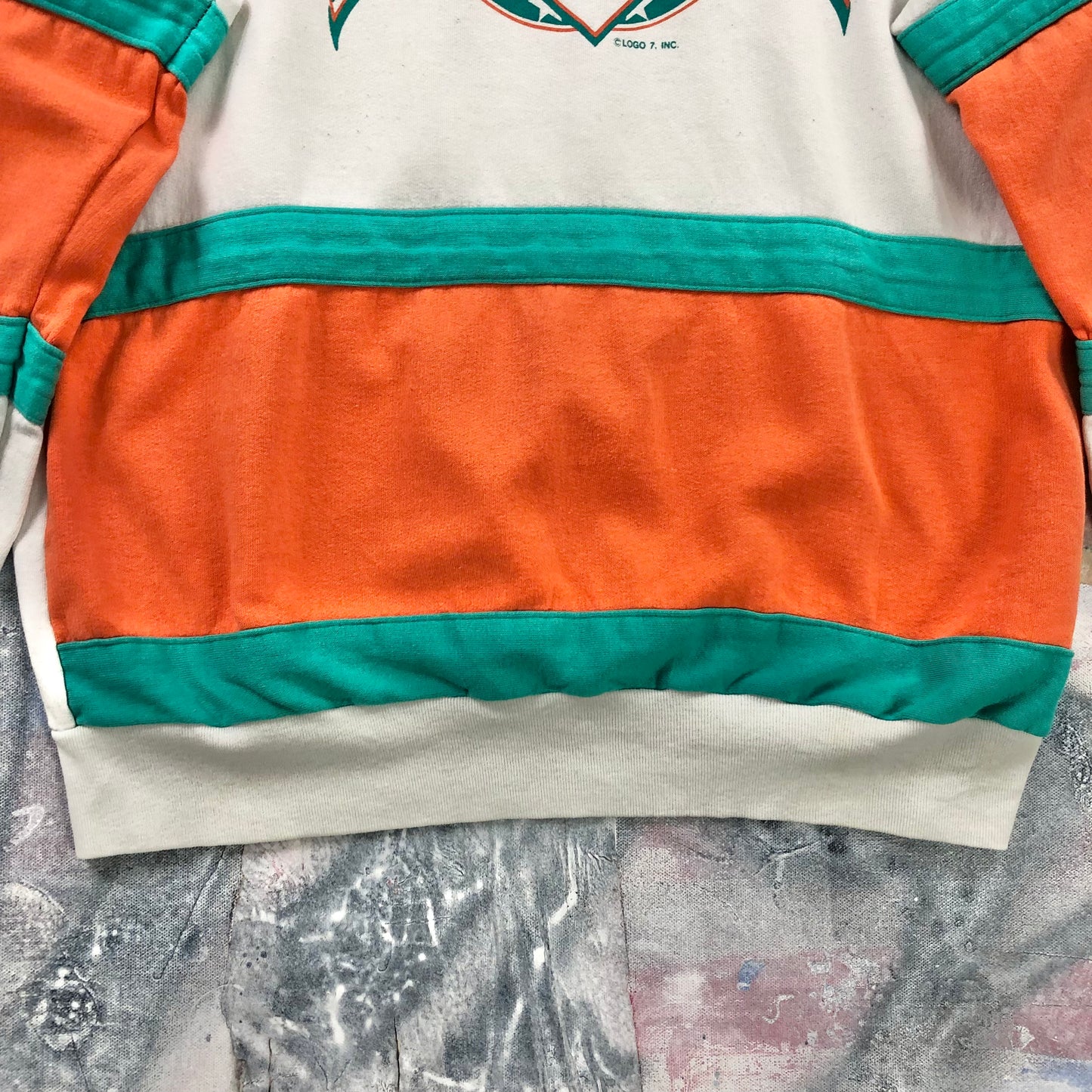 Vintage 90s USA NFL Miami Dolphins Crewneck Sweatshirt XL