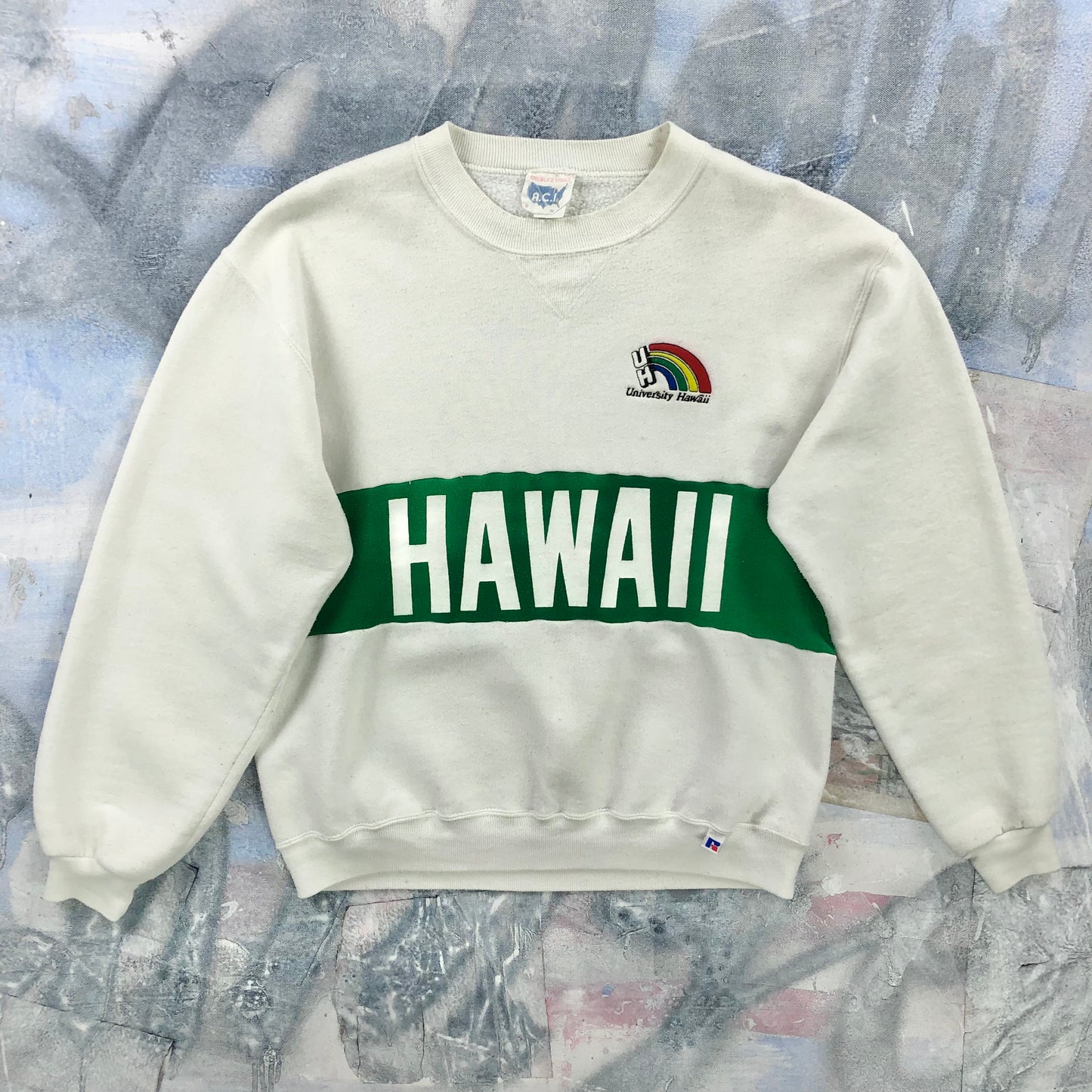 Vintage 90s USA The University Of Hawaii Crewneck Sweatshirt M