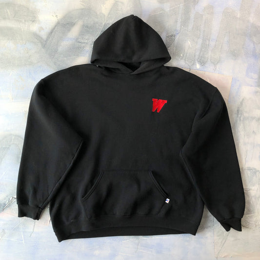 Vintage Russell Warriors Football Hoodie Sweatshirt XXL