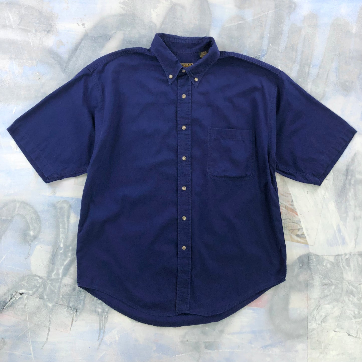 Vintage 90s Eddie Bauer Short Sleeve Button Shirt XL