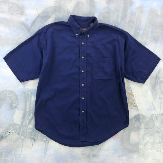 Vintage 90s Eddie Bauer Short Sleeve Button Shirt XL