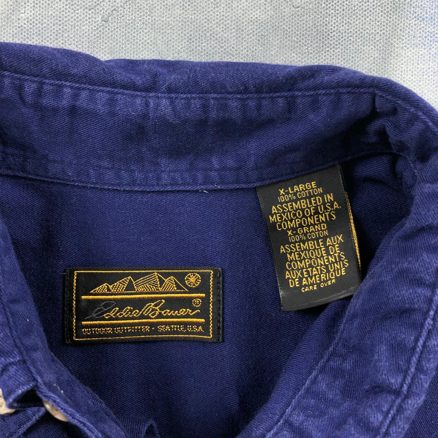 Vintage 90s Eddie Bauer Short Sleeve Button Shirt XL