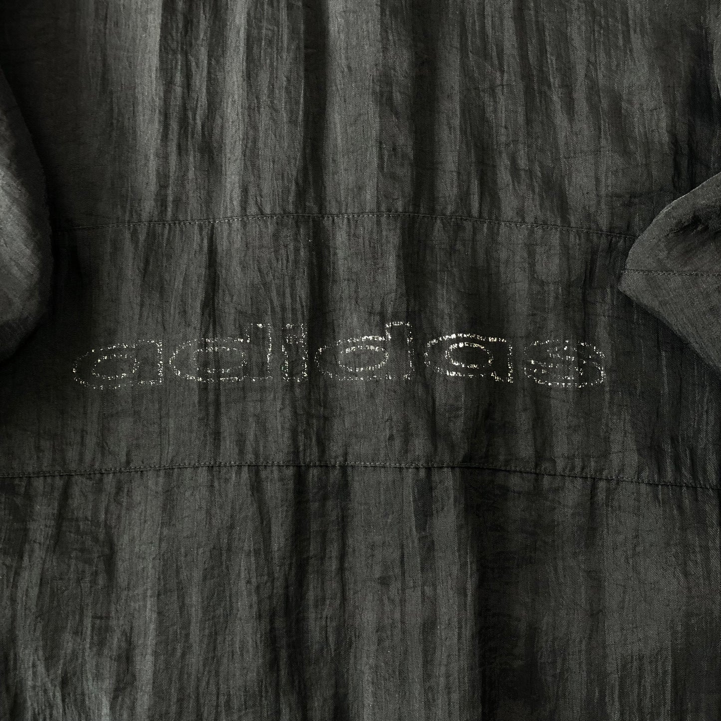 Vintage 90s Adidas Trefoil Mock Neck Windbreaker Full Zip Jacket L