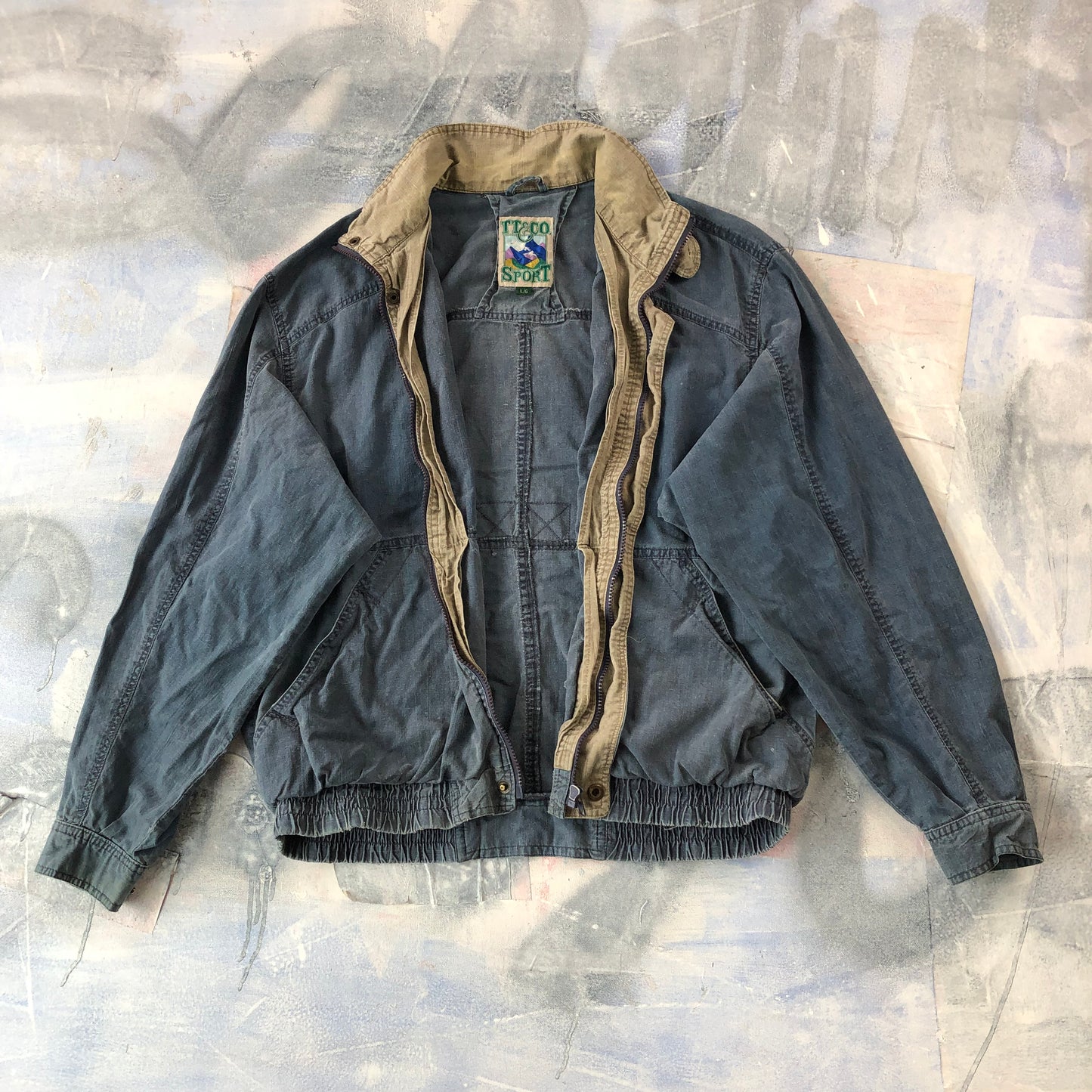 TT & Co Lightweight Bomber Zip Jacket L