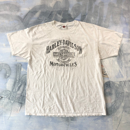 Vintage Harley Davidson Motorcycles Alamo City Pocket T Shirt 2XL