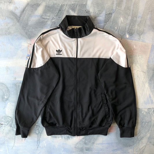 Vintage 90s Adidas Trefoil Zip Track Jacket L