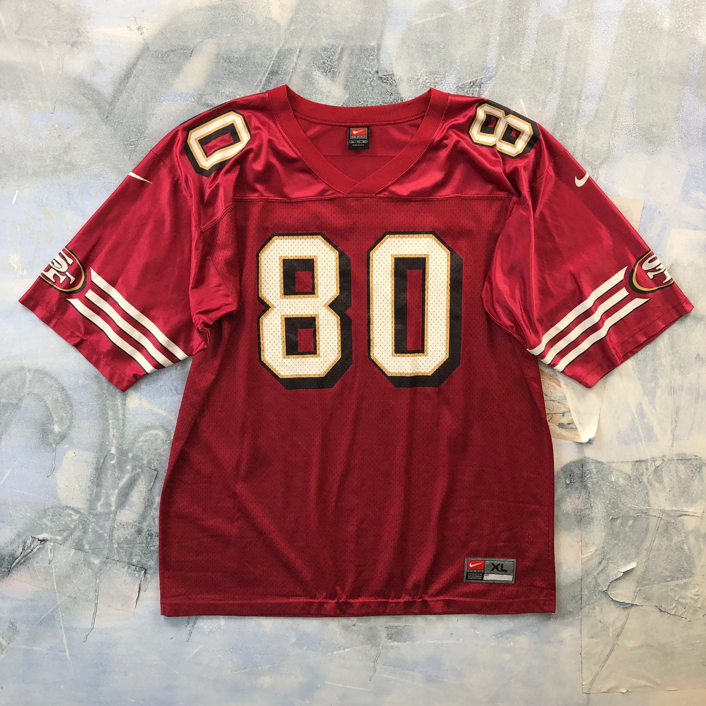 Vintage Nike Team NFL San Francisco 49ers Jerry Rice 80 Jersey XL