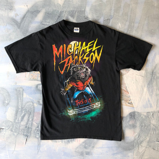 Vintage Michael Jackson This Is It Thriller Werewolf T Shirt L