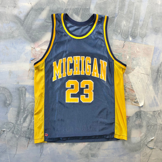 Vintage 90s USA Dodger Michigan State University 23 Basketball Jersey L