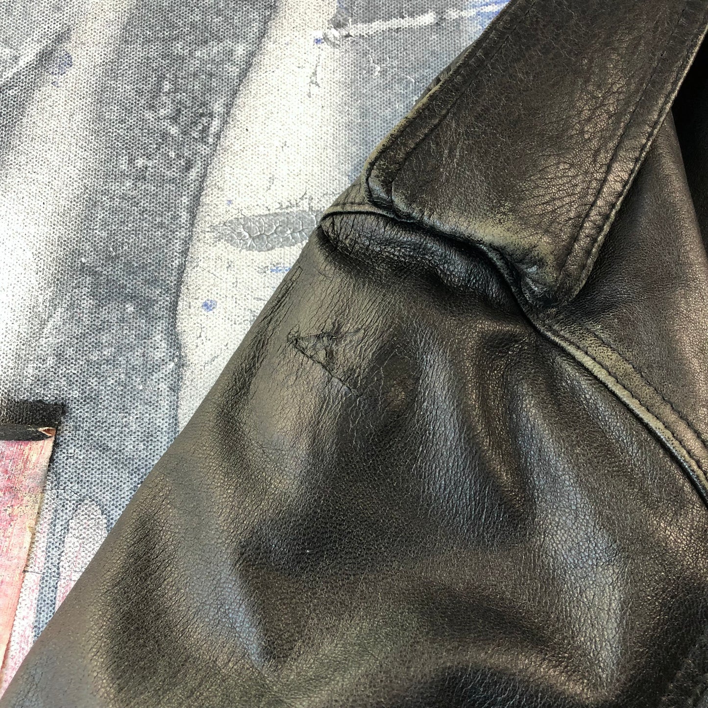 Giorgio Armani Leather Belted Trench Coat