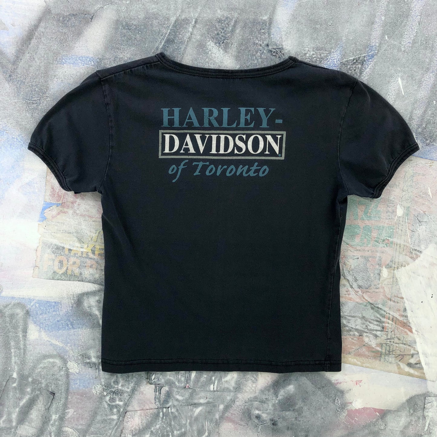 Vintage Harley Davidson Motorcycles Toronto Canada T Shirt L (Womens)