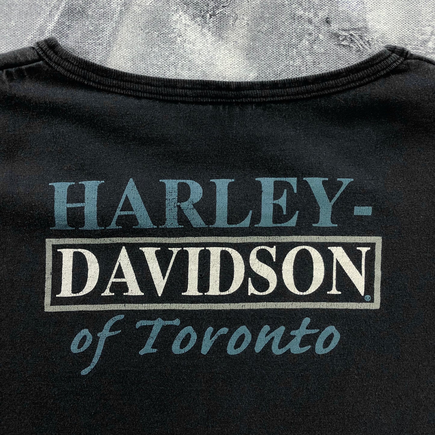 Vintage Harley Davidson Motorcycles Toronto Canada T Shirt L (Womens)