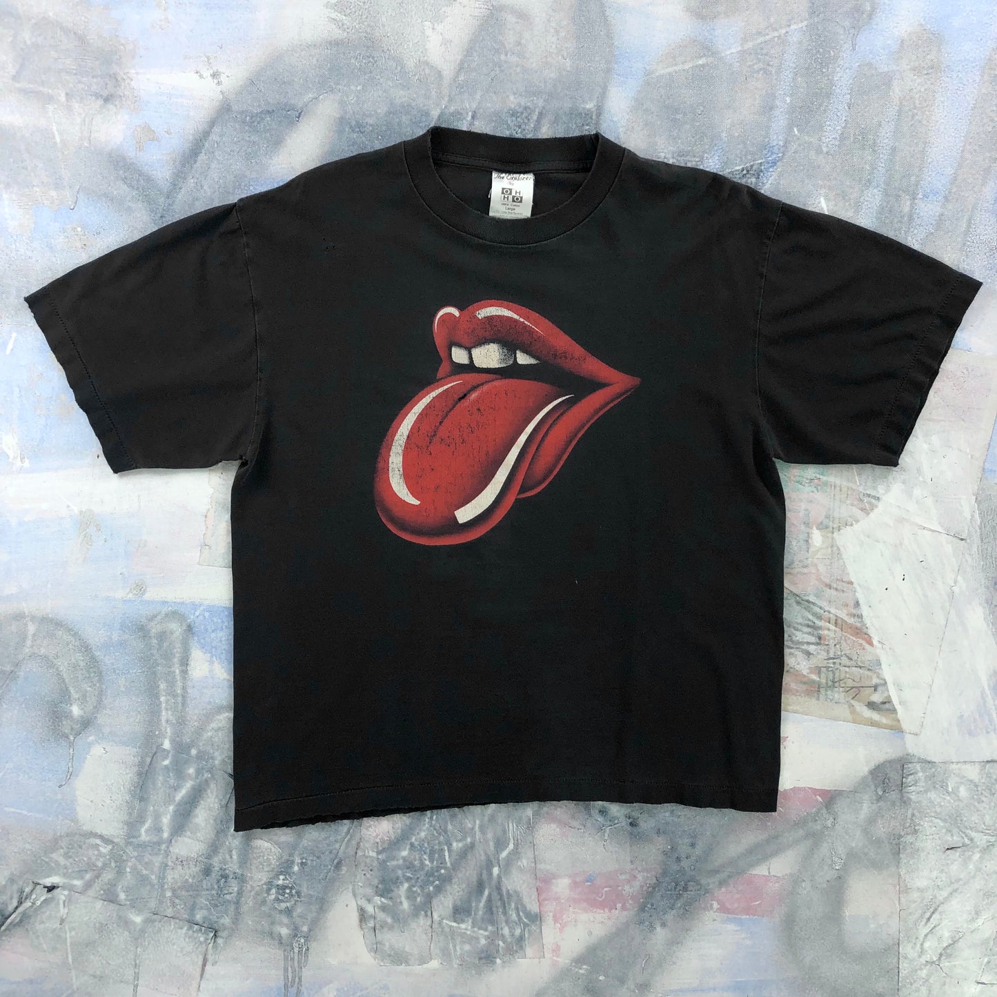 Vintage 90s The Rolling Stones Tongue Single Stitch T Shirt L