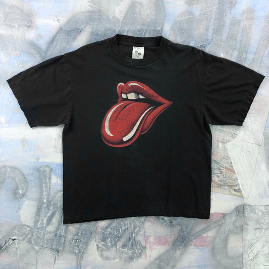 Vintage 90s The Rolling Stones Tongue Single Stitch T Shirt L