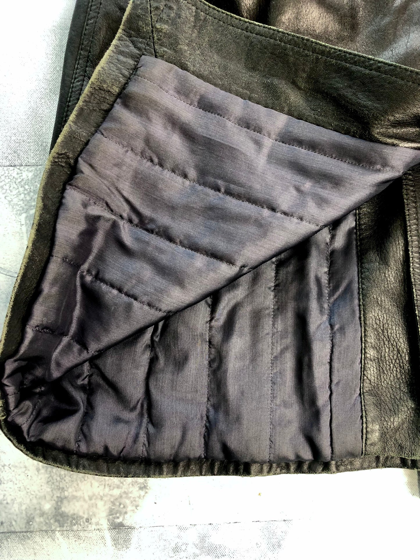 Giorgio Armani Leather Belted Trench Coat