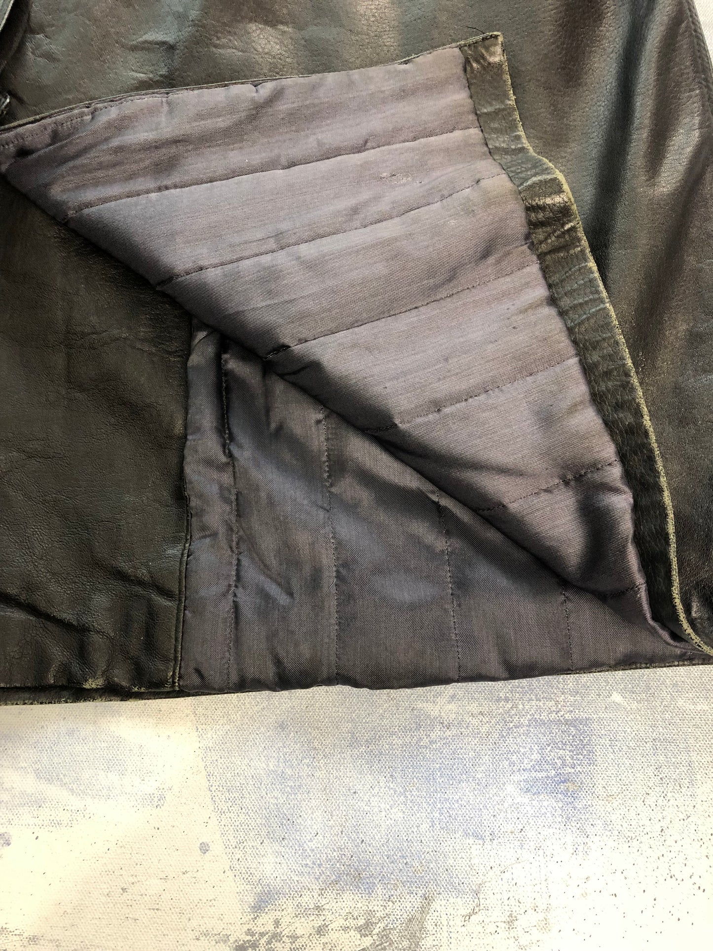 Giorgio Armani Leather Belted Trench Coat