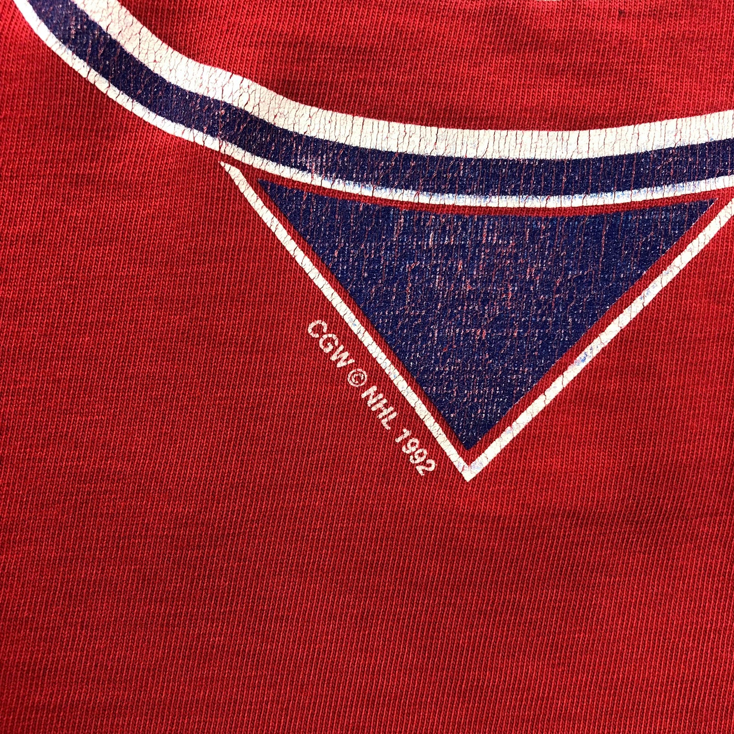 Vintage 90s NHL Montreal Canadiens Single Stitch Heavyweight T Shirt XL