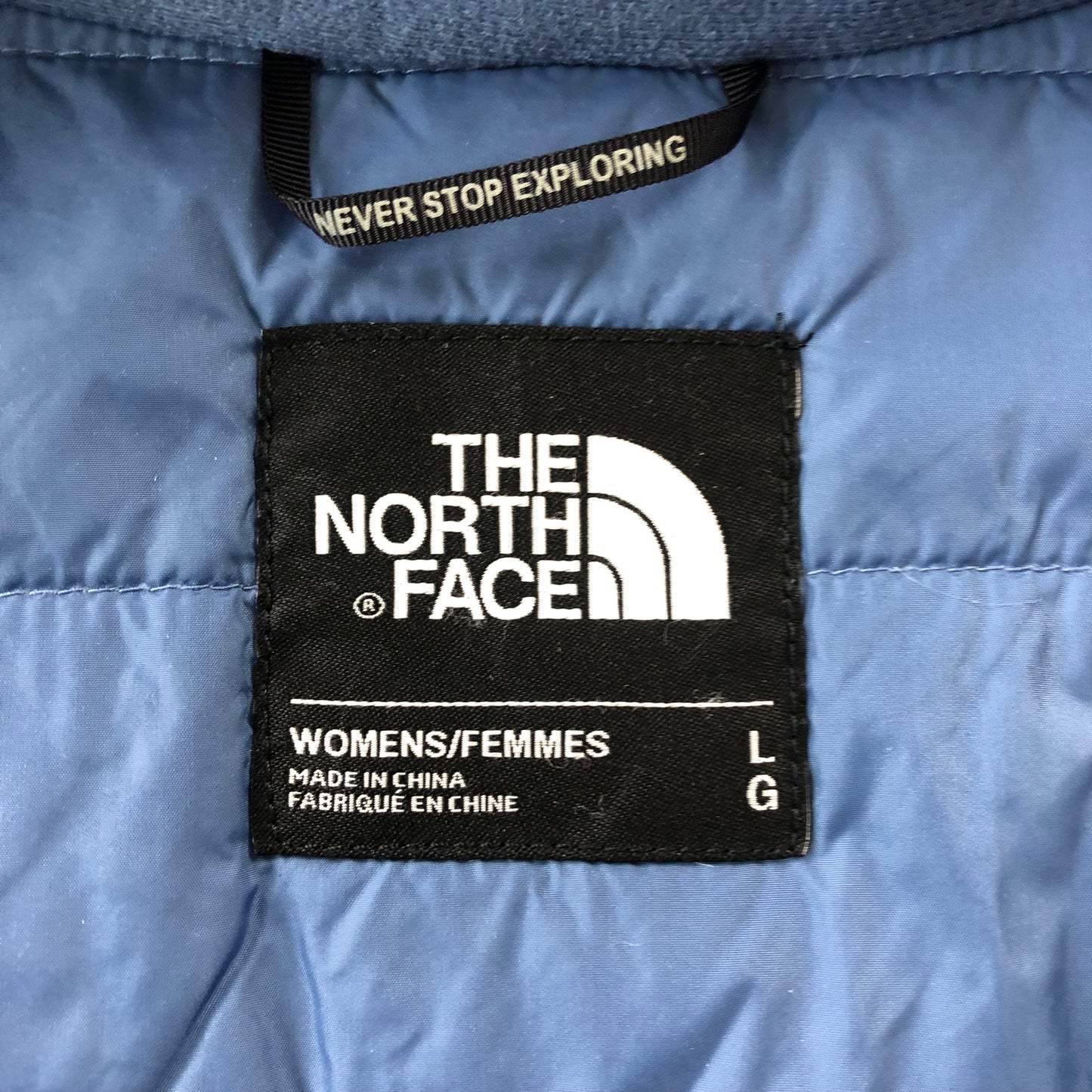 The North Face Dryvent Quilted Lined Hooded Rain Zip Jacket L (Womens)