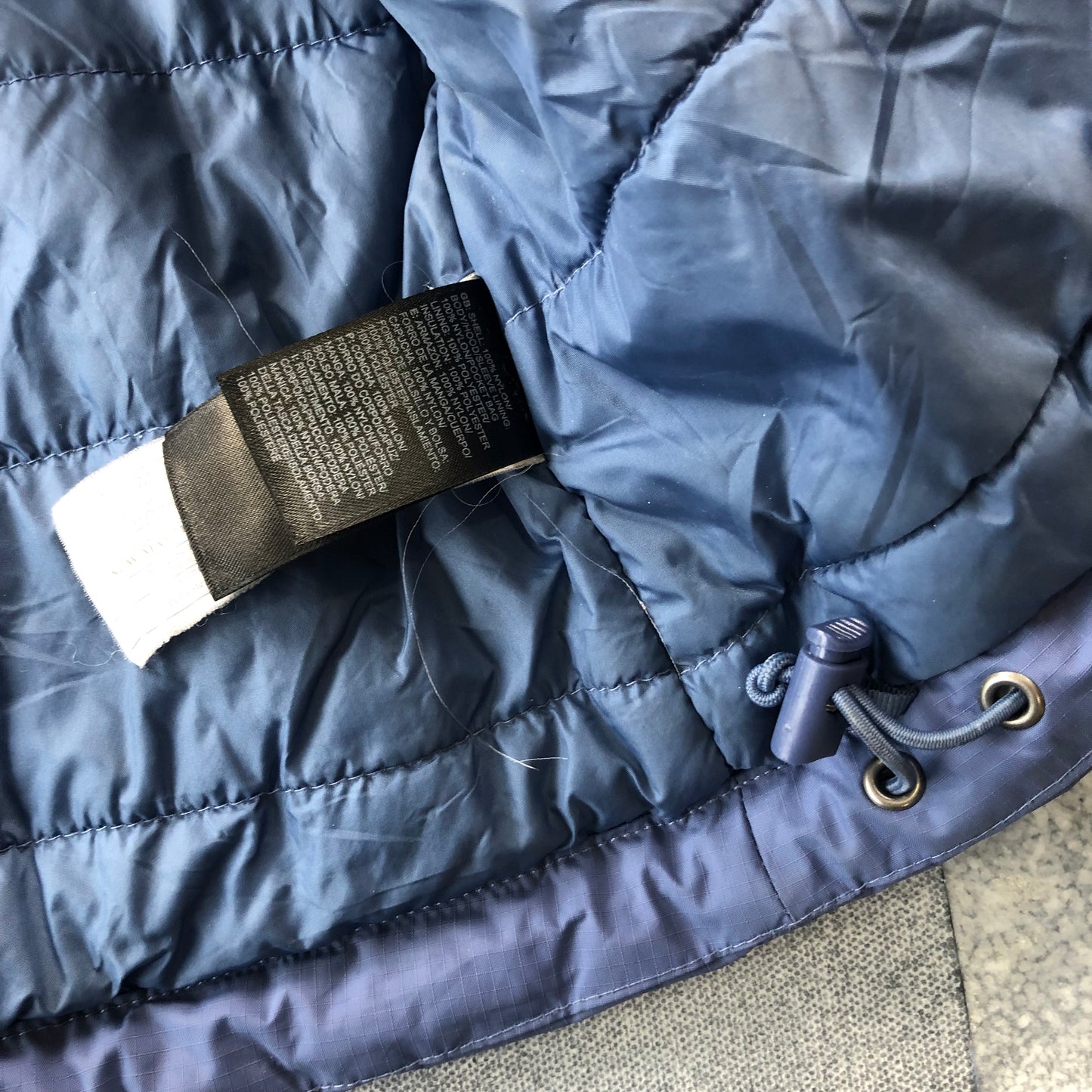 The North Face Dryvent Quilted Lined Hooded Rain Zip Jacket L (Womens)