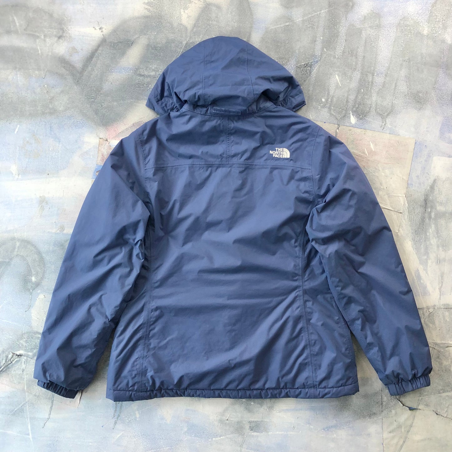 The North Face Dryvent Quilted Lined Hooded Rain Zip Jacket L (Womens)