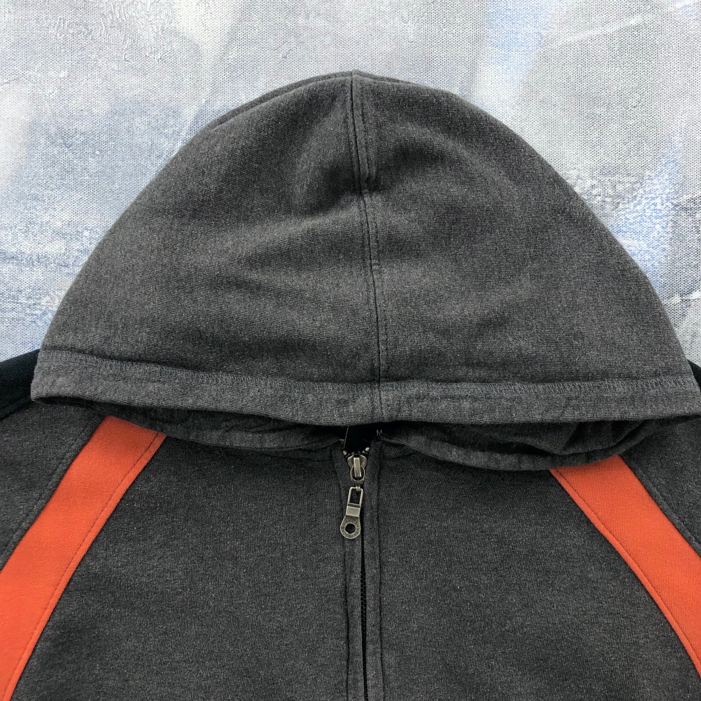Vintage Harley Davidson Motorcycles Racing Hoodie Full Zip Sweatshirt M